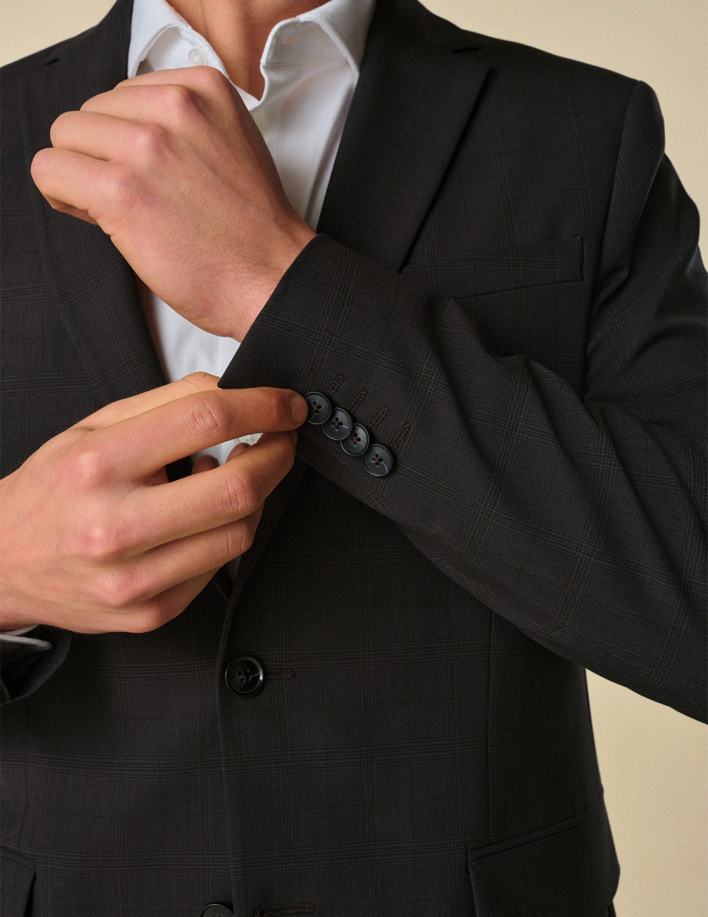 Essential Blazer Slim Black Check